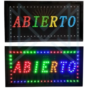 CARTEL ABIERTO 220V