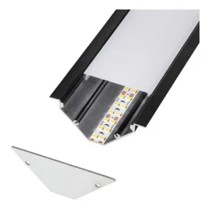 Perfil de aluminio esquinero de angulo interno p-65 2metros