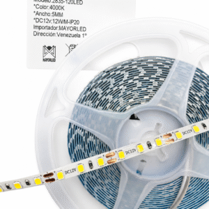 Tira Led 2835 120Led/m 5mm ancho 12v 5m