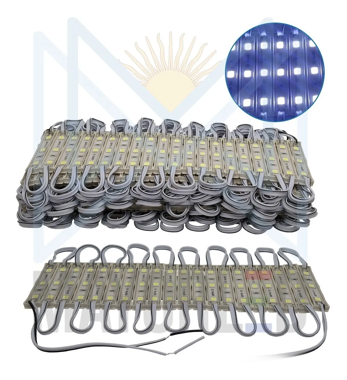Módulos LED 5054 3 Led X200 12V IP65 - Image 3