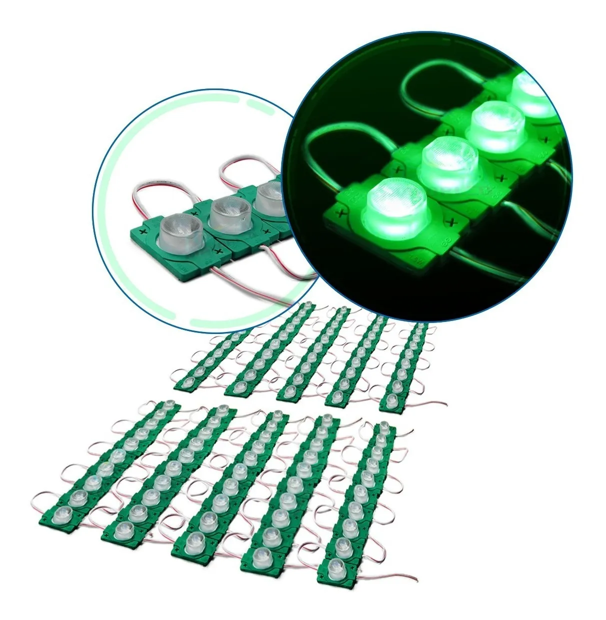 Módulos LED 3030 con lupa X100 12V IP68 - Image 8