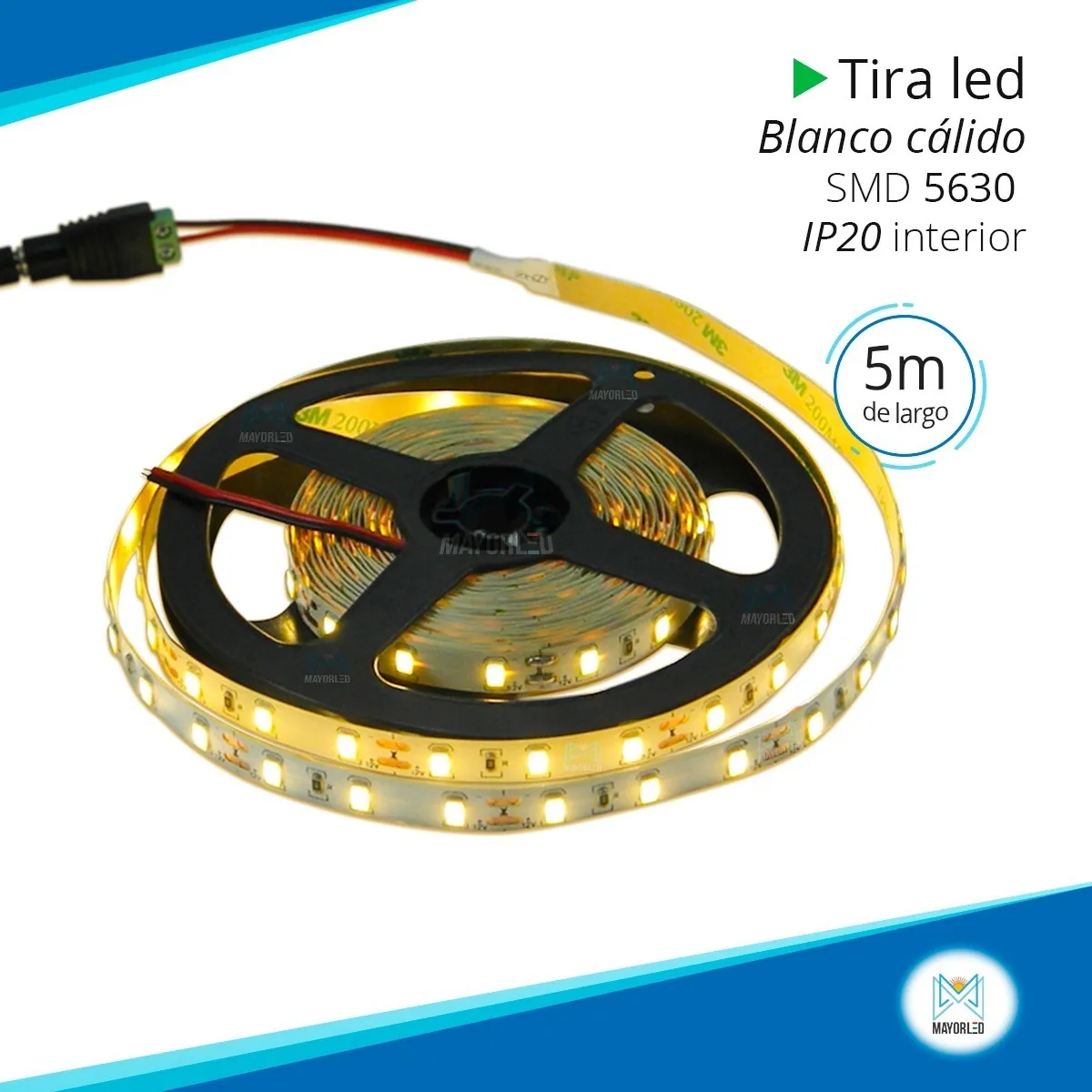 Tira LED 5630 60 LED/m 12V 5m IP20 - Image 4
