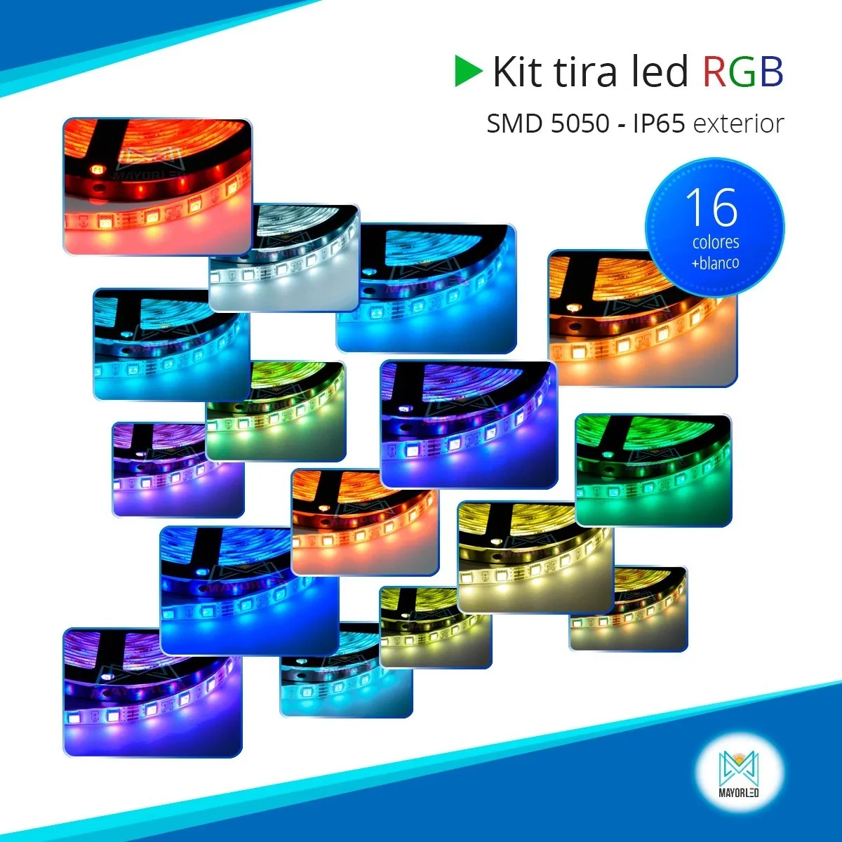 Tira LED 5050 RGB 12 V 5 m IP65 (Exterior) - Image 2