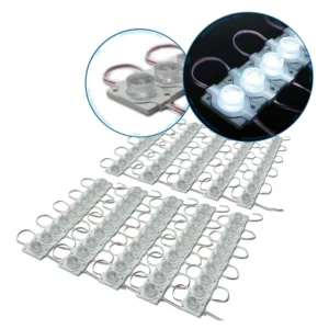 Módulos LED 3030 con lupa X100 12V IP68