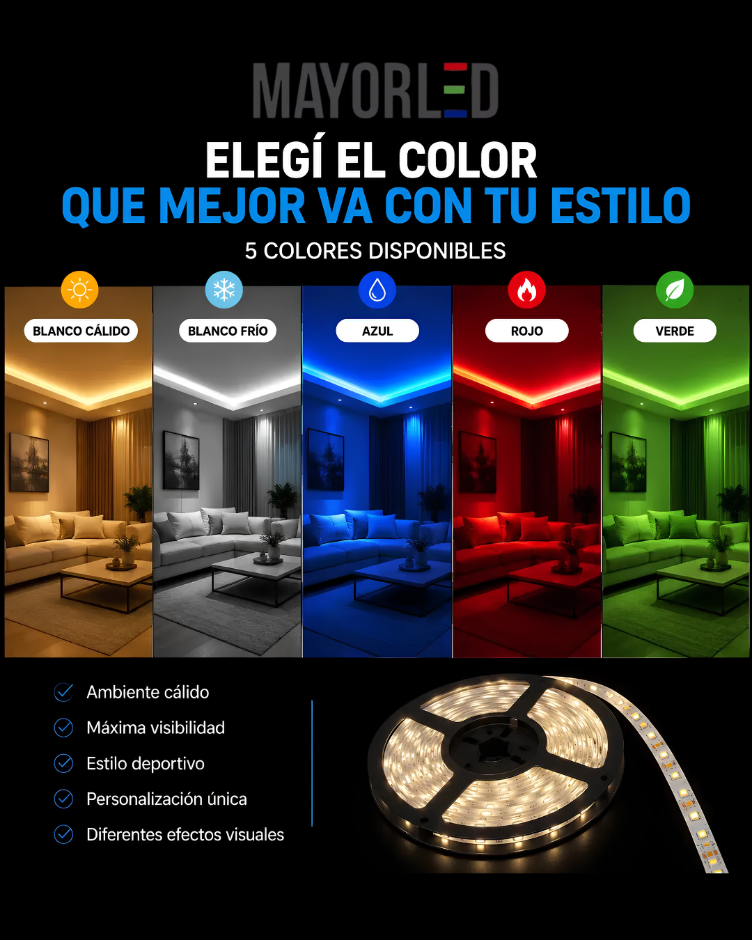 Tira Led 5050 60Led/m IP65 12v 5m - Image 3