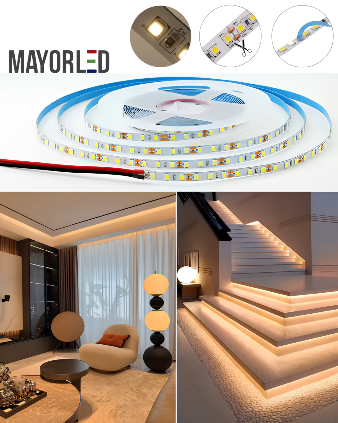Tira Led 2835 60Led/m IP65 12v 5m