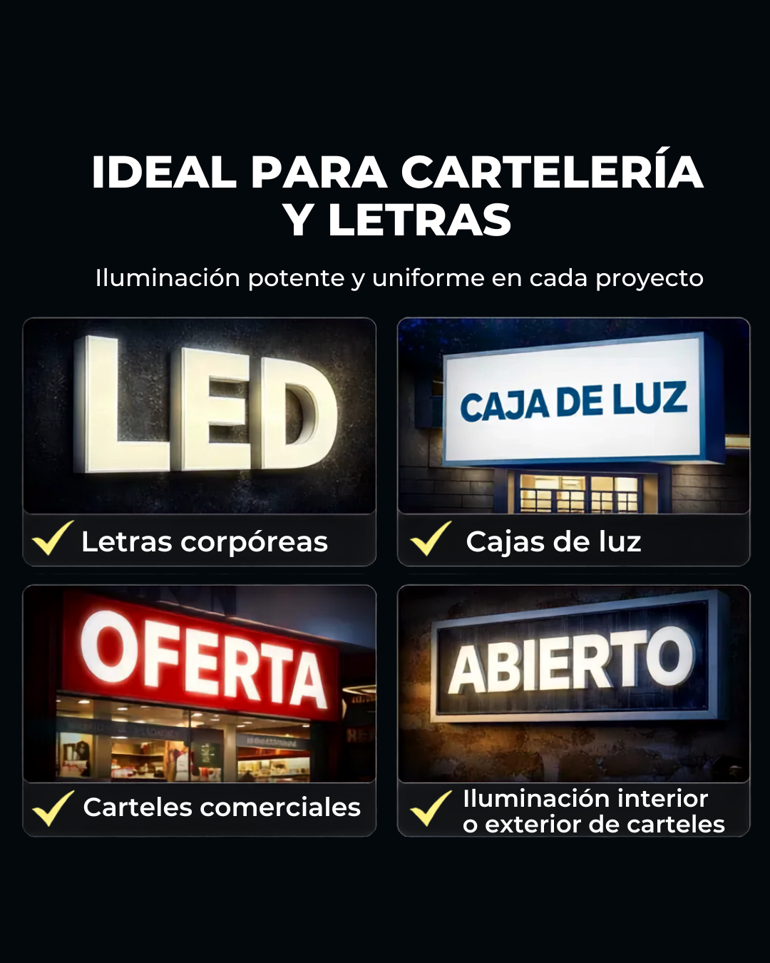 Módulos LED COB (6015) X100 24V IP65 - Image 6