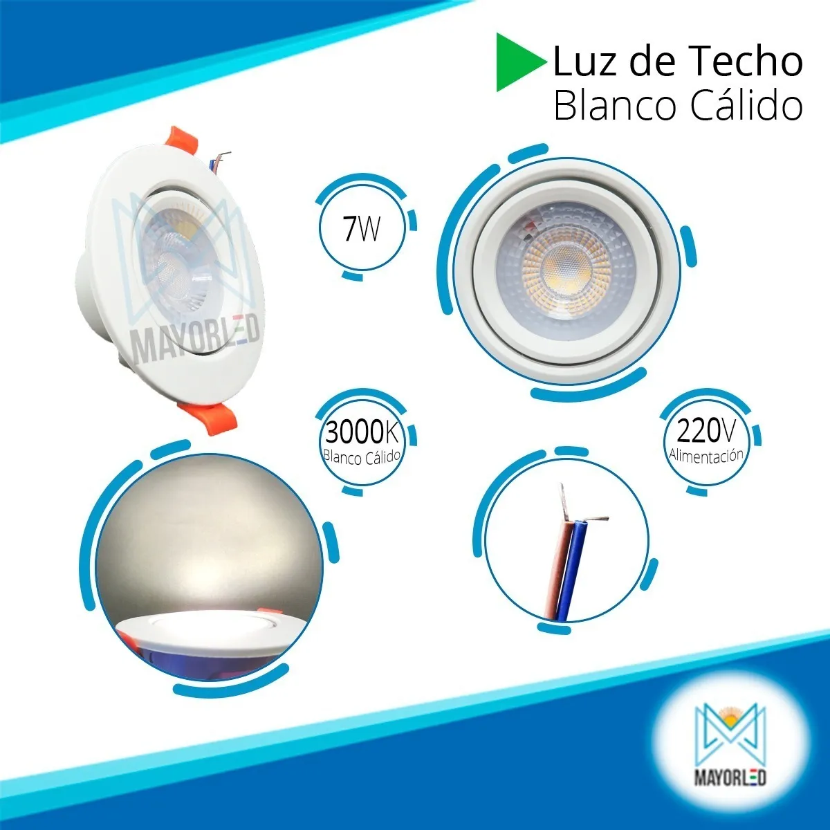 Spot Embutido Dicro LED 7W Móvil - Image 2