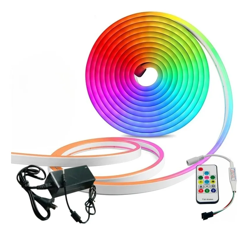Kit Completo Neón Pixel RGB 5 m 12V Mayorled