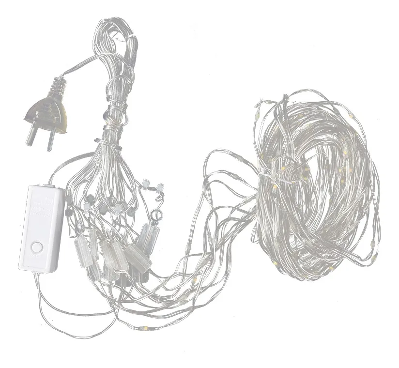 Guirnalda de Alambre LED 3×3 m 300 LED 10 Tiras 220 V - Image 2