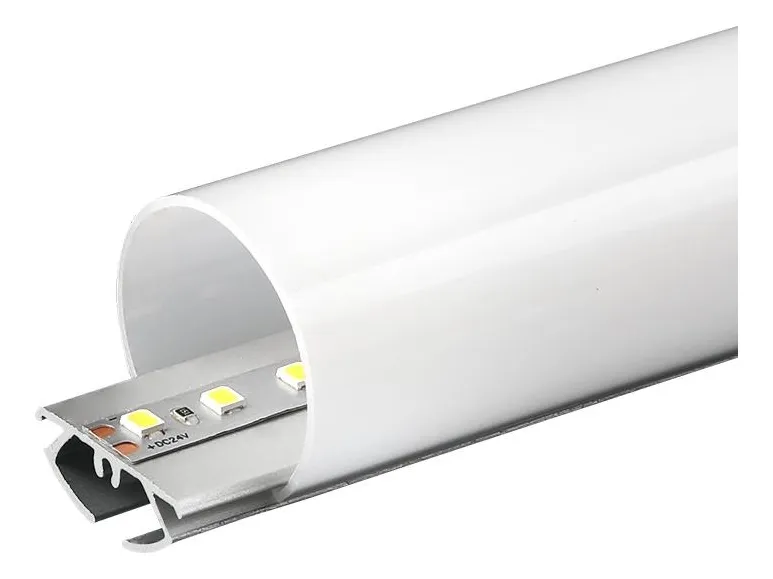 Perfil Aluminio para tira LED P30 Redondo 2m