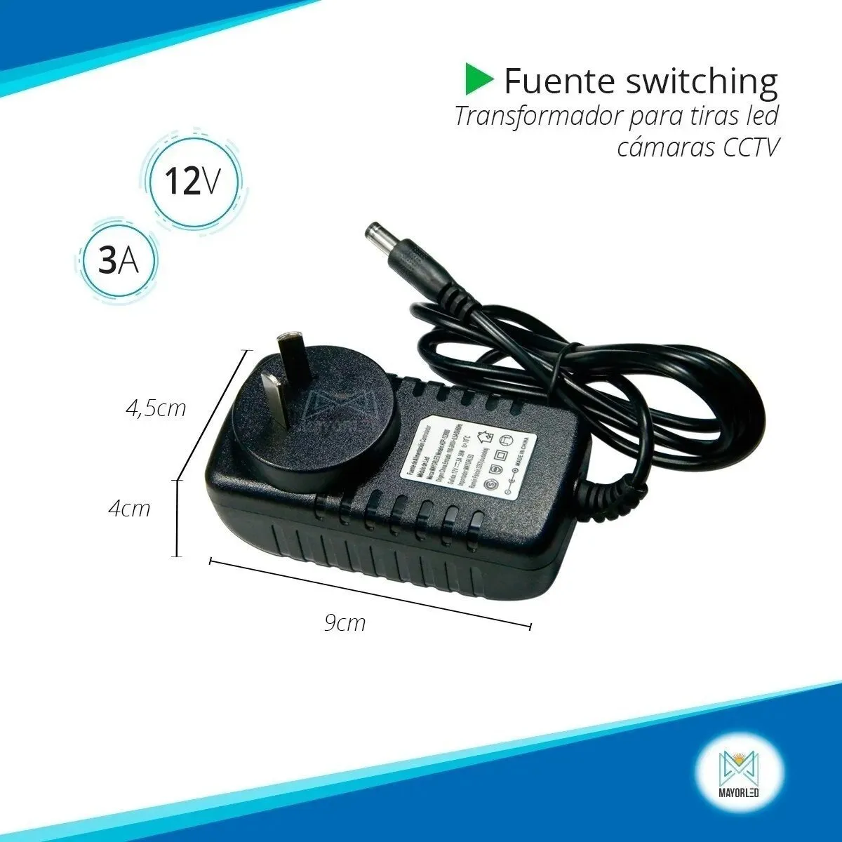 Fuente Plástica 12V 3A - Image 2