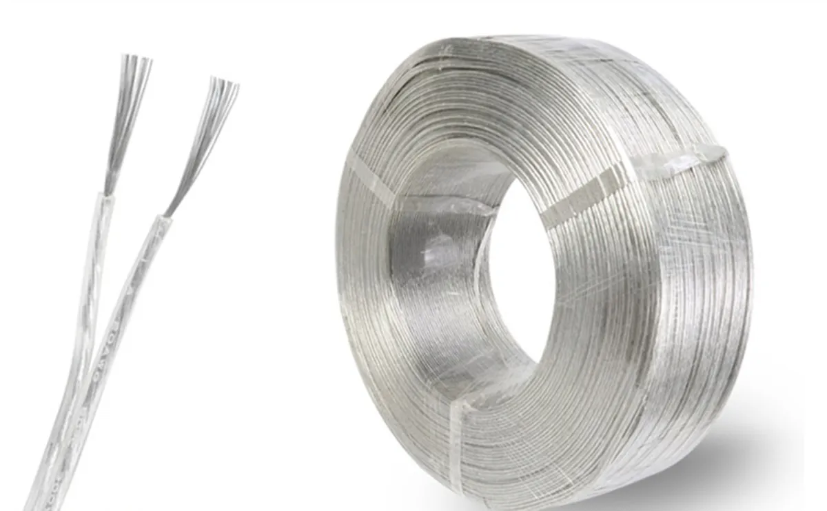 Cable Paralelo Bipolar 2x0,5 Cristal Transparente x 100 m