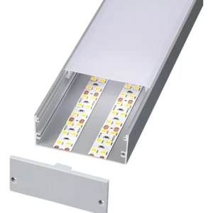 Perfil Aluminio para tira LED 5020 2mt