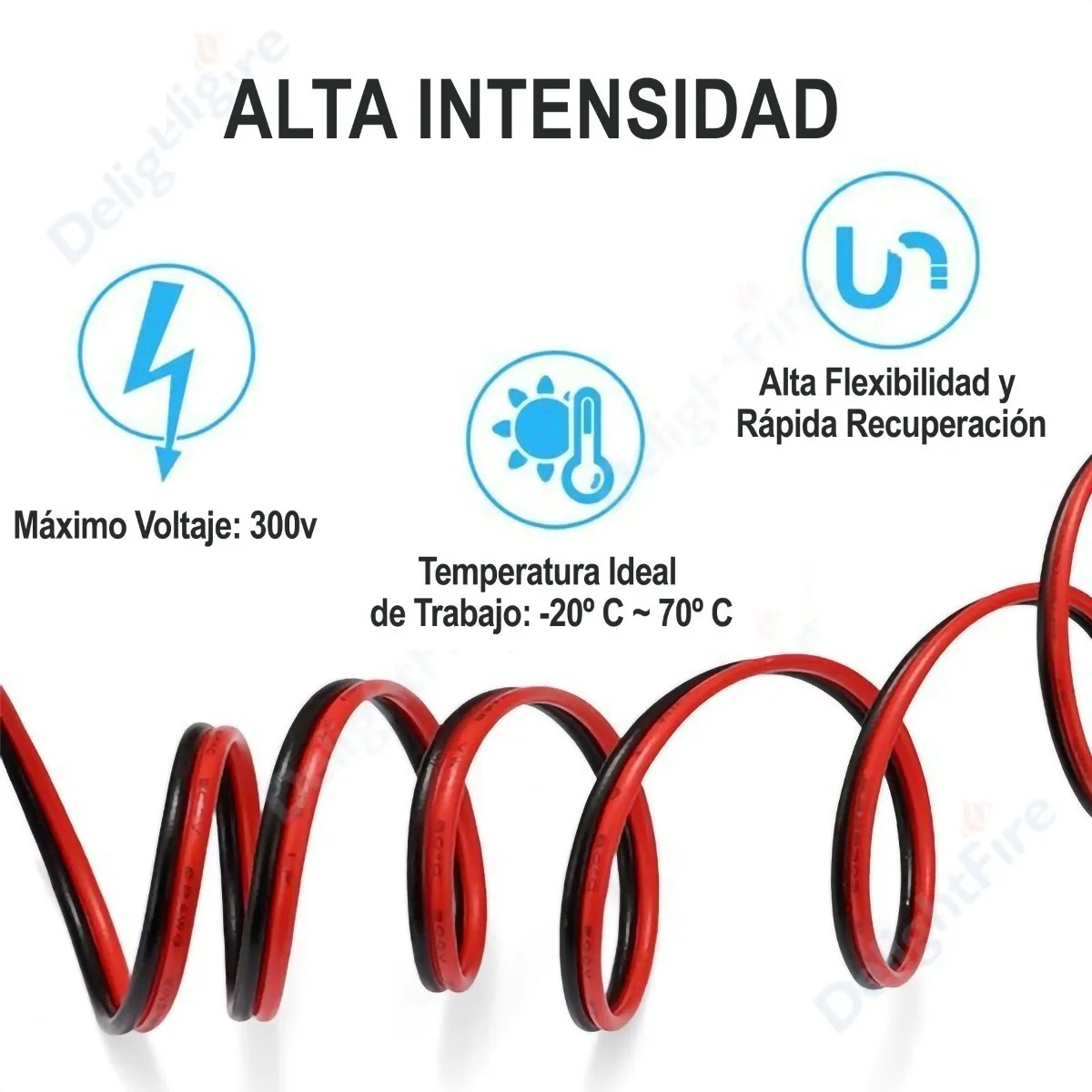 Cable Bipolar Rojo y Negro 2x0,2 mm x 100 m - Image 4