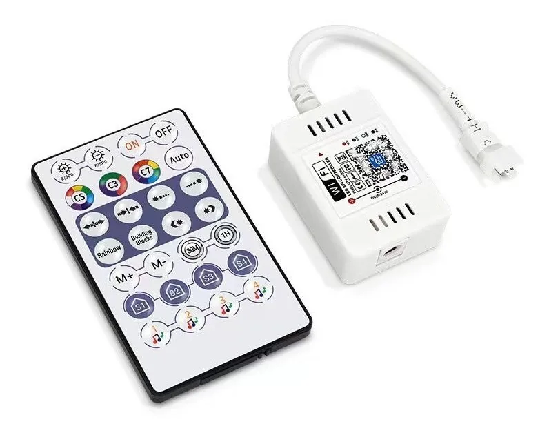Controladora WiFi p/ Pixel LED RGB – WS2811 / WS2812B / SK6812 – 5 a 24 V