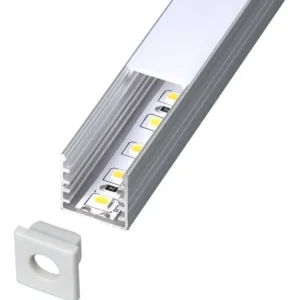 Perfil Aluminio para tira LED 524 15x15mm 2m