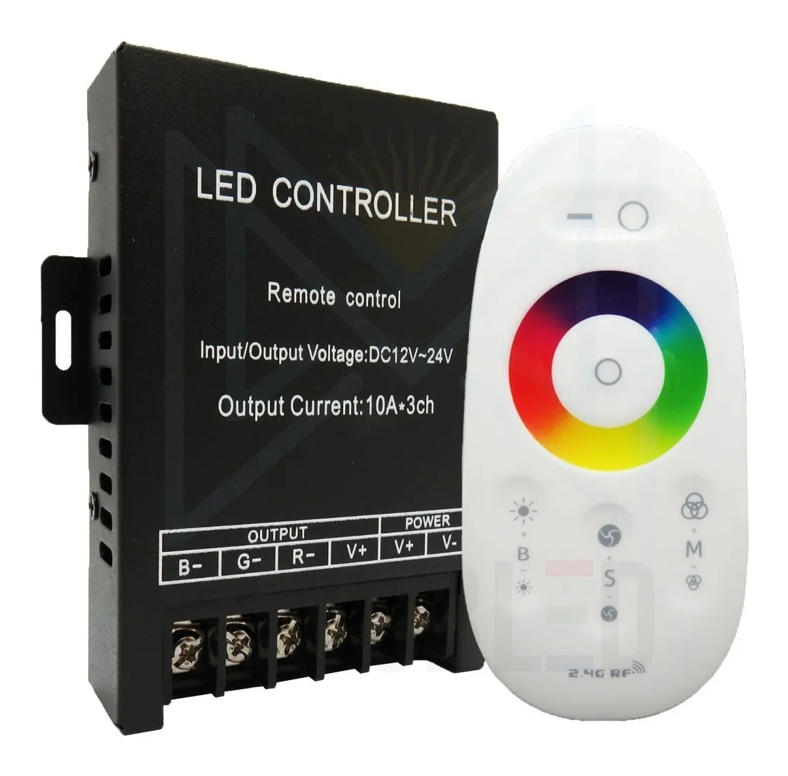 Controladora LED RGB Touch RF 30A – 2.4G