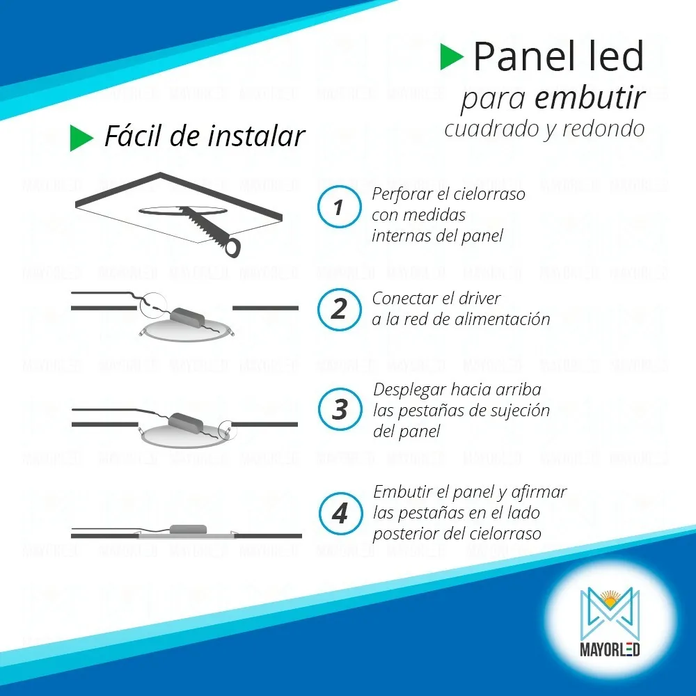 Plafón LED Embutir Redondo 18w 220V - Image 5