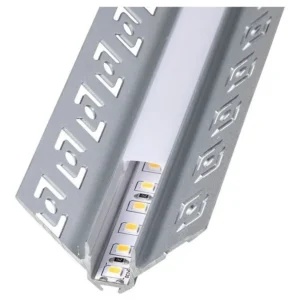 Perfil Aluminio para tira LED 647 Angulo Interno 2mt