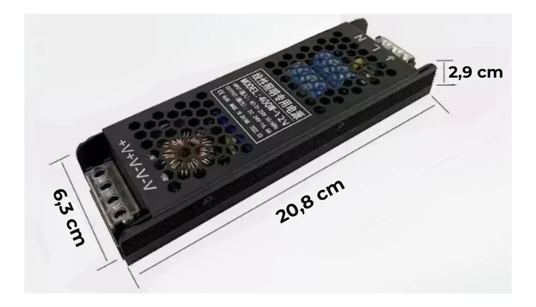 Fuente Metálica UltraSlim 12V 400W 33A - Image 2