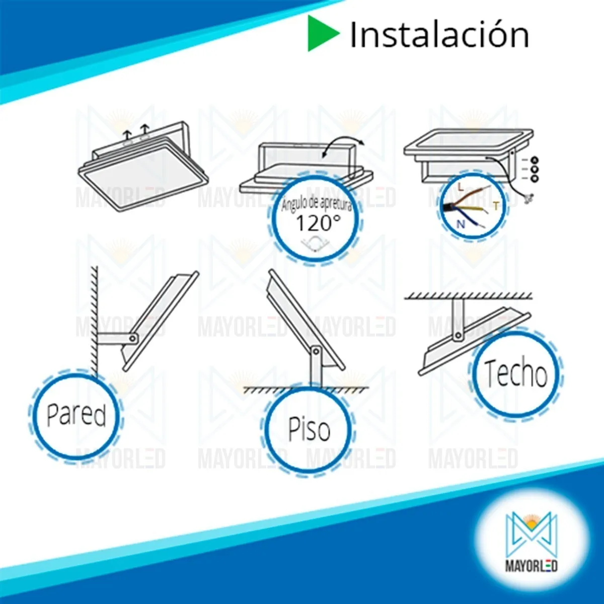 Reflector LED Exterior IP65 6000K - Image 2