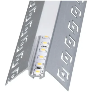 Perfil Aluminio para tira LED 646 Angulo Externo 2mt