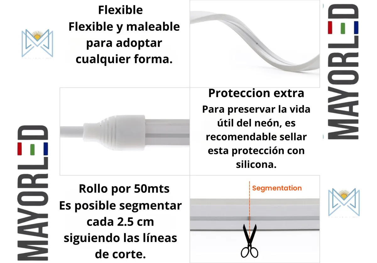 Neón Pixel LED RGB 12V 6×12 mm – Bobina 50 m - Image 4