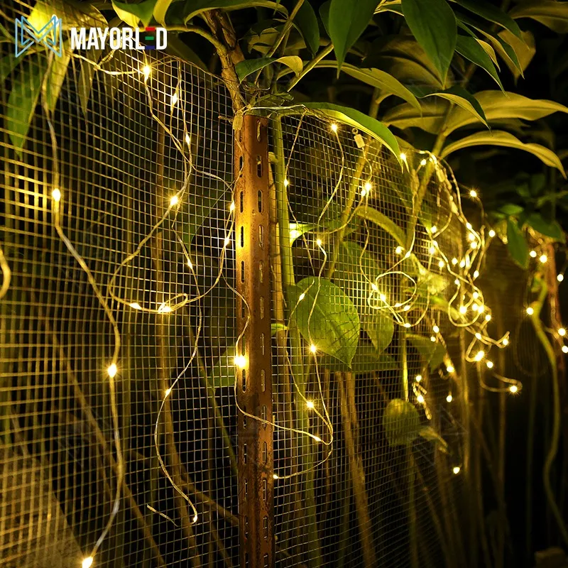 Guirnalda de Alambre LED 3×3 m 300 LED 10 Tiras 220 V