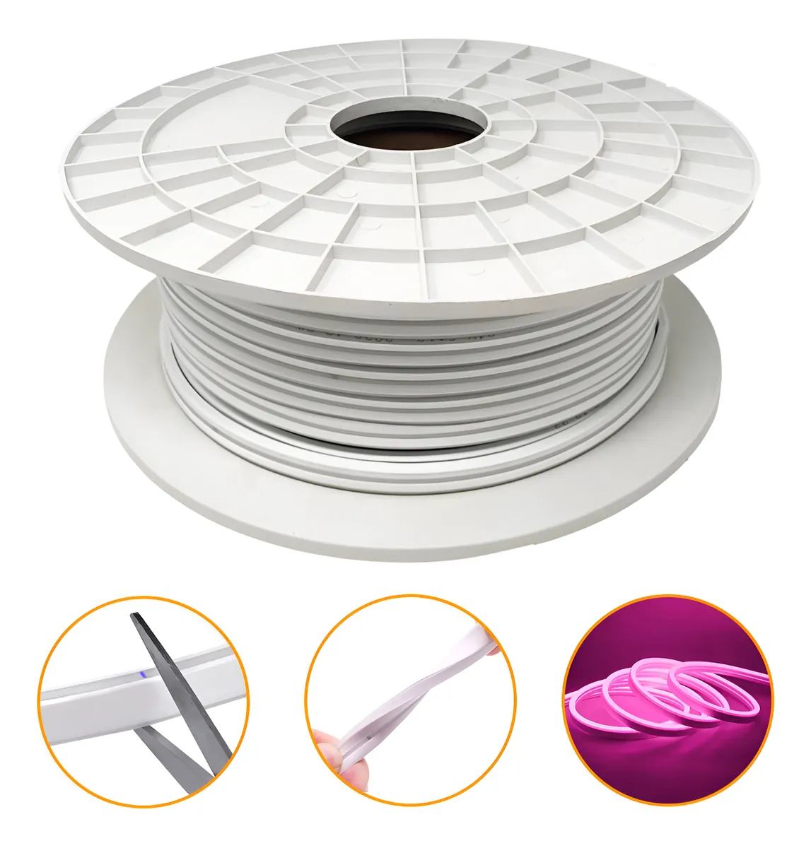 Neón Pixel LED RGB 12V 6×12 mm – Bobina 50 m - Image 3