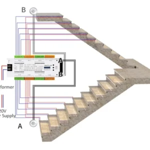 Controlador de Escalera con Sensor 12–24 V