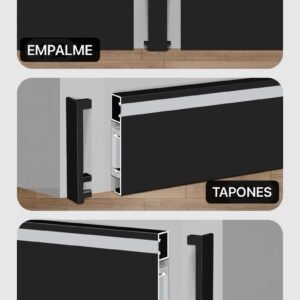 Accesorios zócalo TJX0550 (tapón/grampa/empalme) x20 pcs