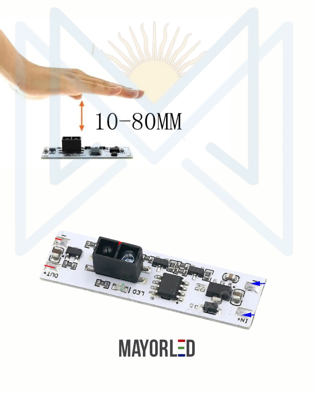 Sensor rígido de barrido de mano 12V (SS-50)