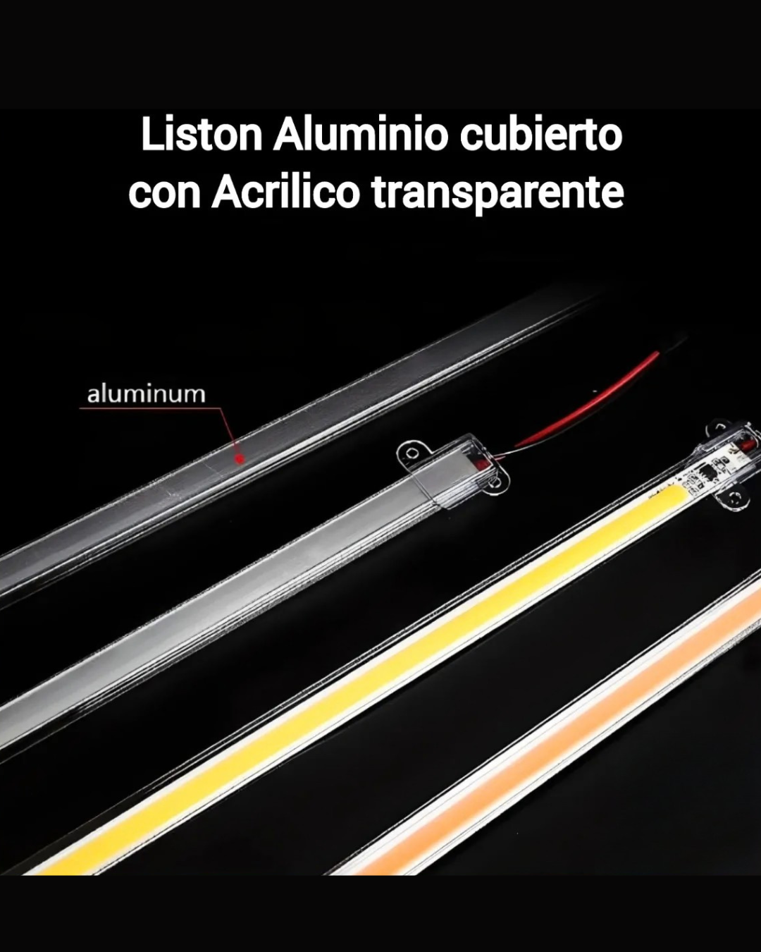 Varilla bajo mesada LED Lineal 220V COB – Luz continua - Image 5