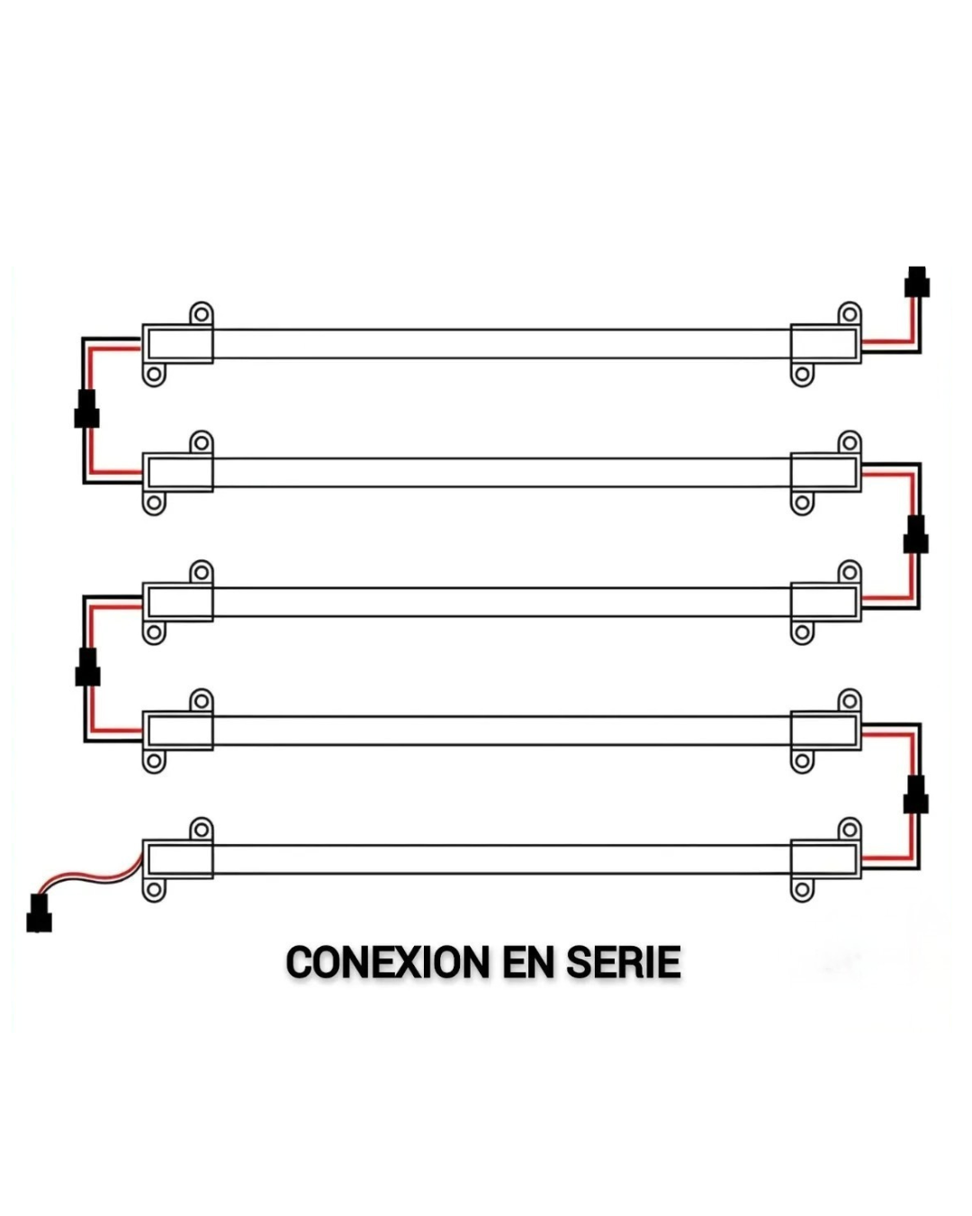 Varilla bajo mesada LED Lineal 220V SMD– chips led - Image 3