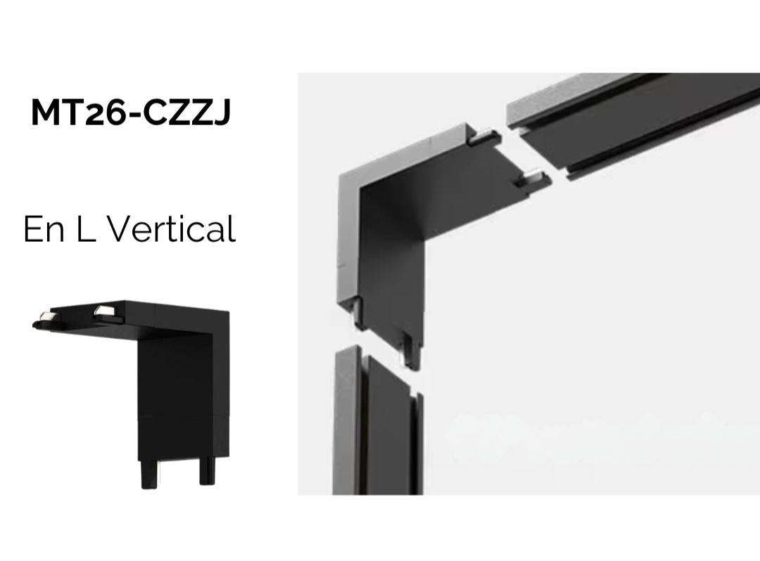 Conector tipo "L" vertical para Riel Magnético Ultra Slim - Image 2