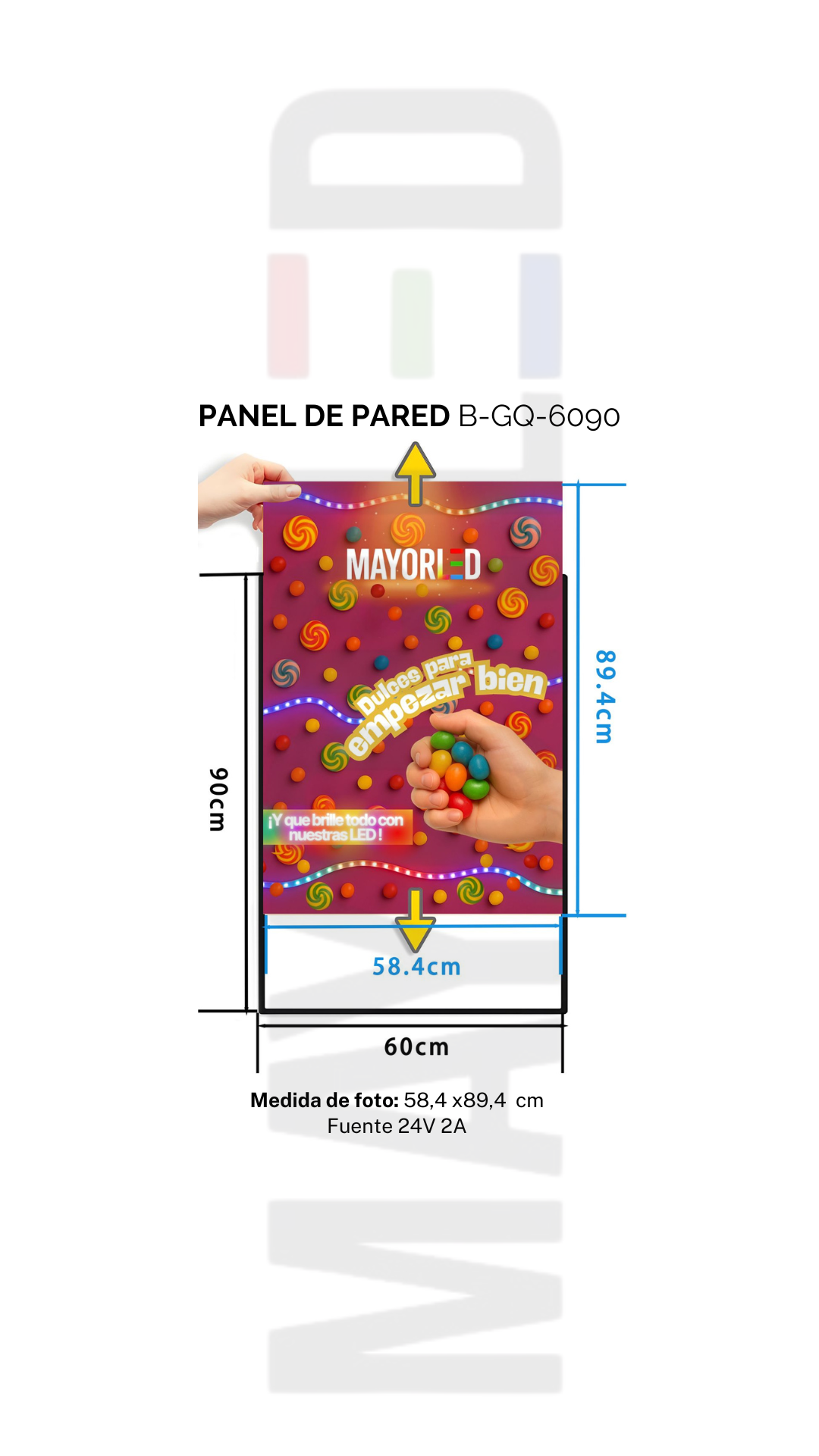 Panel Backlight Led de Pared 60X90 - Image 2