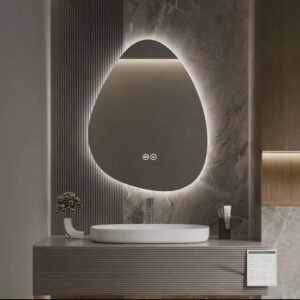 Espejo LED Táctil Antiempañante Gota S-6080 | 80x60cm