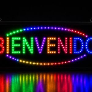 Cartel LED BIENVENIDO