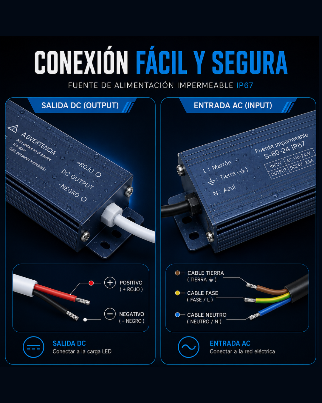 Fuente Exterior IP67 24V 200W - Image 4