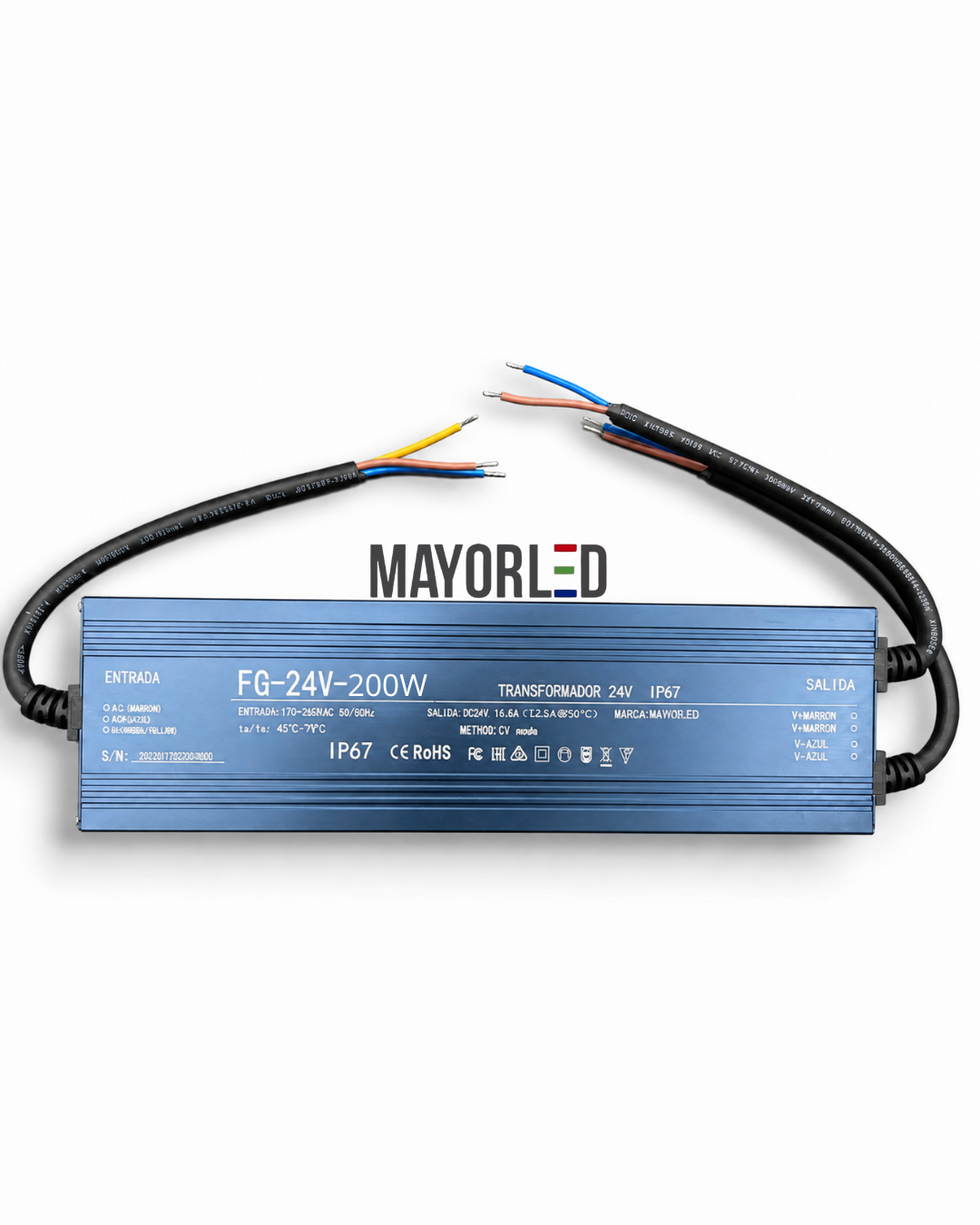 Fuente Exterior IP67 24V 200W