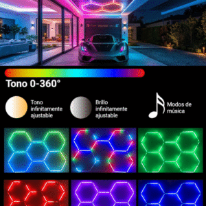 Hexagonal Pixel RGB 24V – Modelo LZ-1005