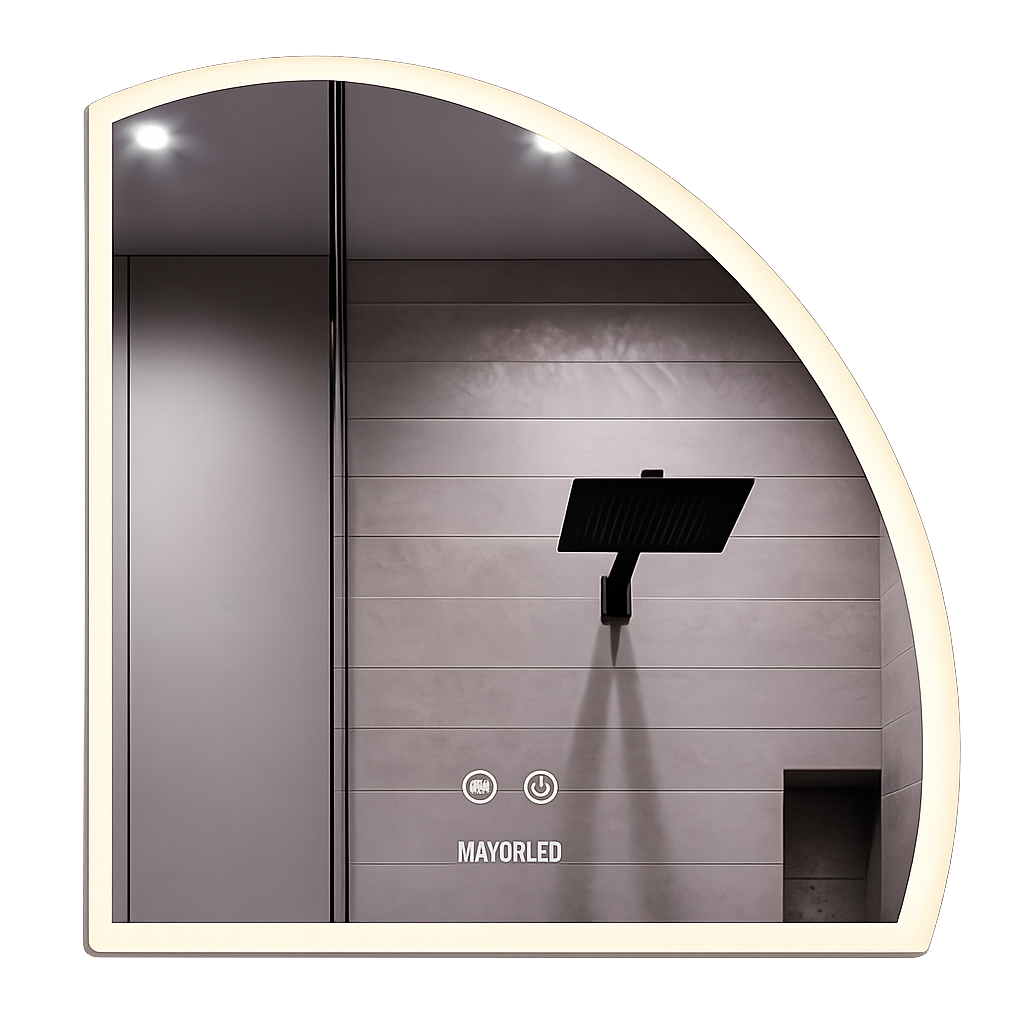 Espejo LED Táctil Antiempañante Esquina W-1080 | 80X80cm - Image 2