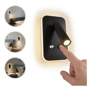 Aplique LED de Pared 220V con Spot Orientable, Dimmer/ Táctil/ 3 Temperaturas