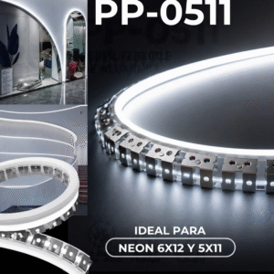 Perfil Flexible de Aluminio PP-0511 para Neón 6×12 y 5×11 – Rollo 100M