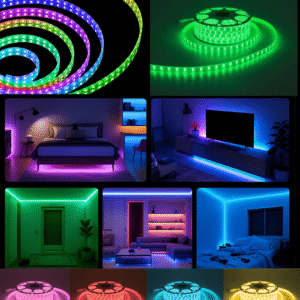 KIT Tira LED RGB Doble Fila 96 led/m 5050 IP67 220V